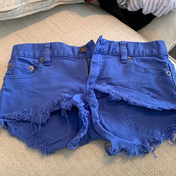 Blue Denim Shorts - Picture 1 of 2